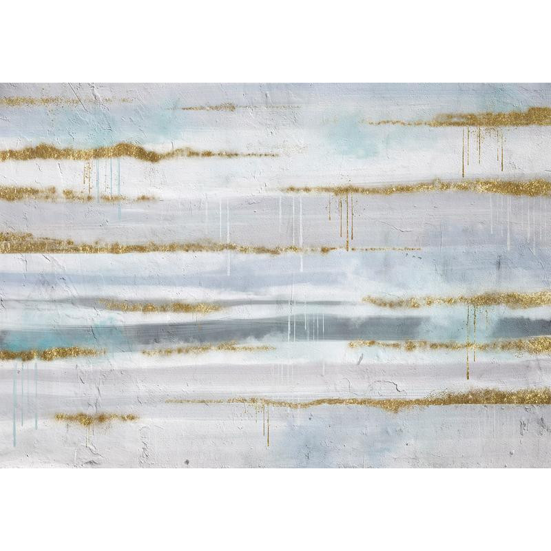 34,00 € Fotobehang - Modernist background - abstract stripes pattern with gold patterns