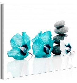 Canvas Print - Calm Mallow (1 Part) Wide Turquoise