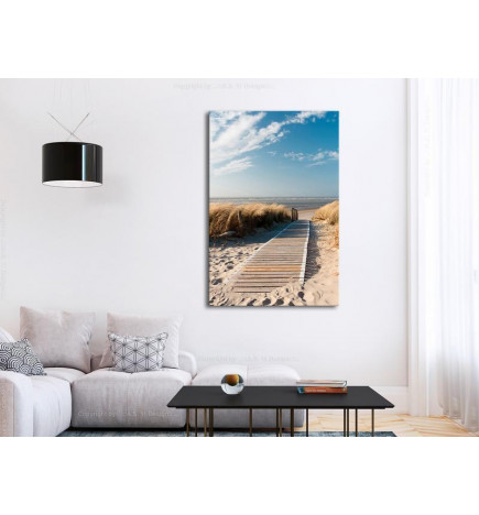 Canvas Print - Lonely Beach (1 Part) Vertical