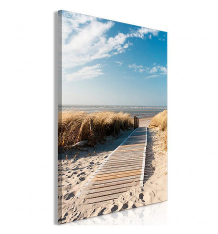 Canvas Print - Lonely Beach (1 Part) Vertical