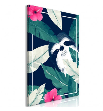 Canvas Print - Sloth in the Tropics (1 Part) Vertical