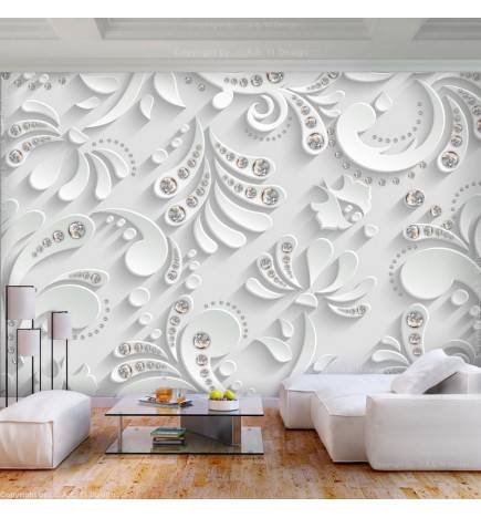 40,00 € Self-adhesive Wallpaper - Flowers with Crystals