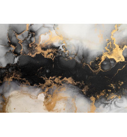 Fototapete - Gold Explosions - an Abstract Pattern Inspired by Marble