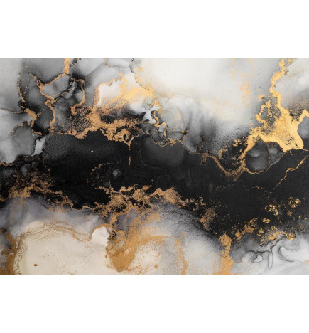 Fototapetas - Gold Explosions - an Abstract Pattern Inspired by Marble