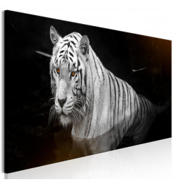 Canvas Print - Shining Tiger (1 Part) Orange Narrow
