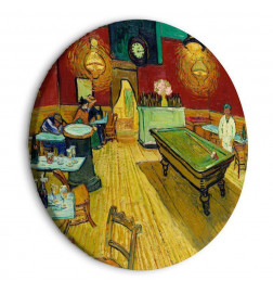 Round Canvas Print - The Night Café (Vincent van Gogh)