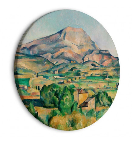 Apvalus paveikslas ant drobės - Mont Sainte-Victoire (Paul Cézanne)