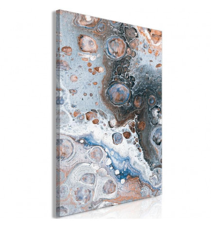 31,90 € Canvas Print - Blue Sienna Marble (1 Part) Vertical