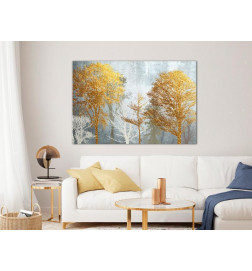 Canvas Print - Hoarfrost and Gold (1 Part) Wide