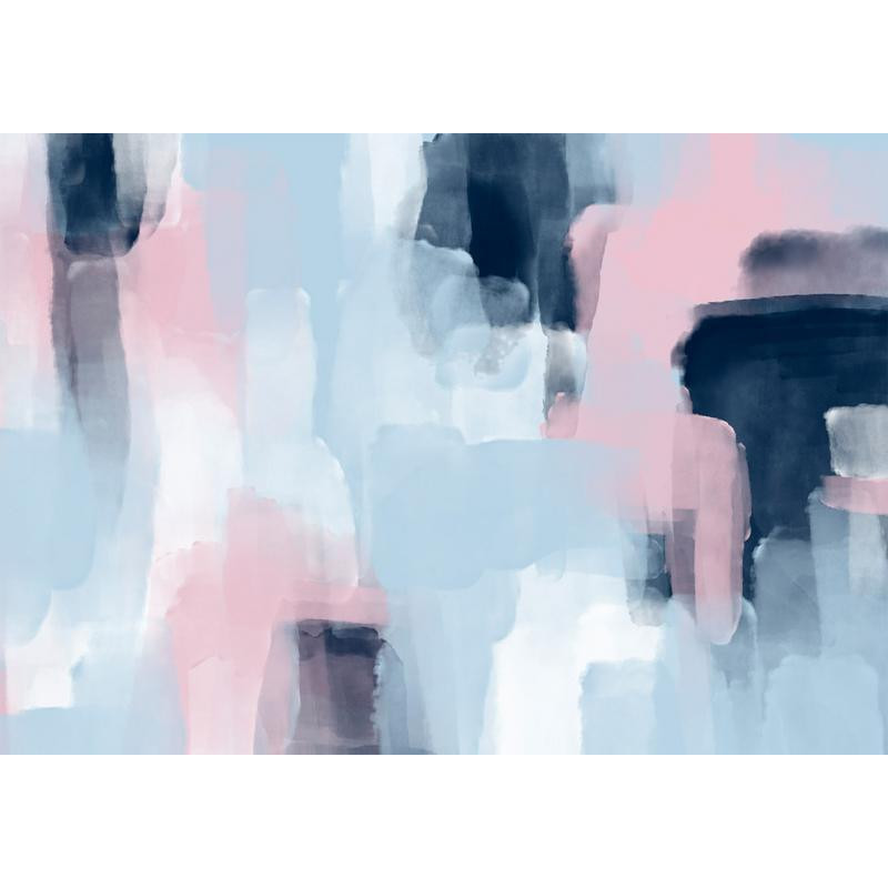 34,00 € Fototapete - Harmonious colours - abstract with blue and pink shapes