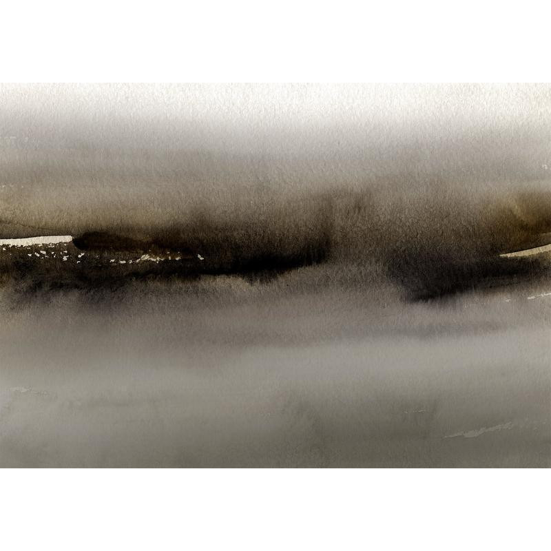 34,00 € Foto tapete - Diuna - abstract modern painting in grey with black pattern