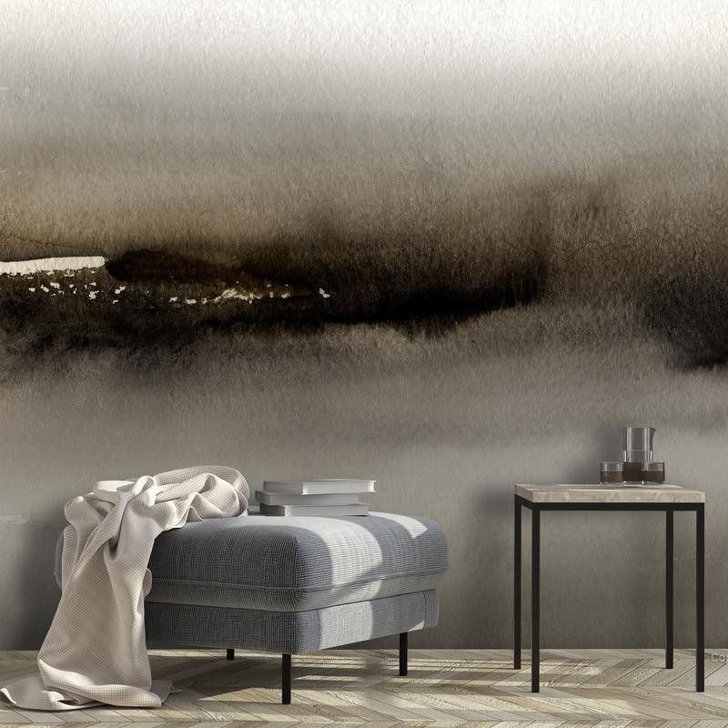 34,00 € Wall Mural - Diuna - abstract modern painting in grey with black pattern