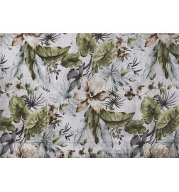 34,00 € Fototapetti - Nature in retro style - jungle landscape with pale leaves and flowers