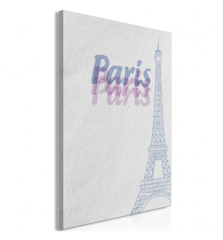 Schilderij - Paris in Watercolours (1 Part) Vertical