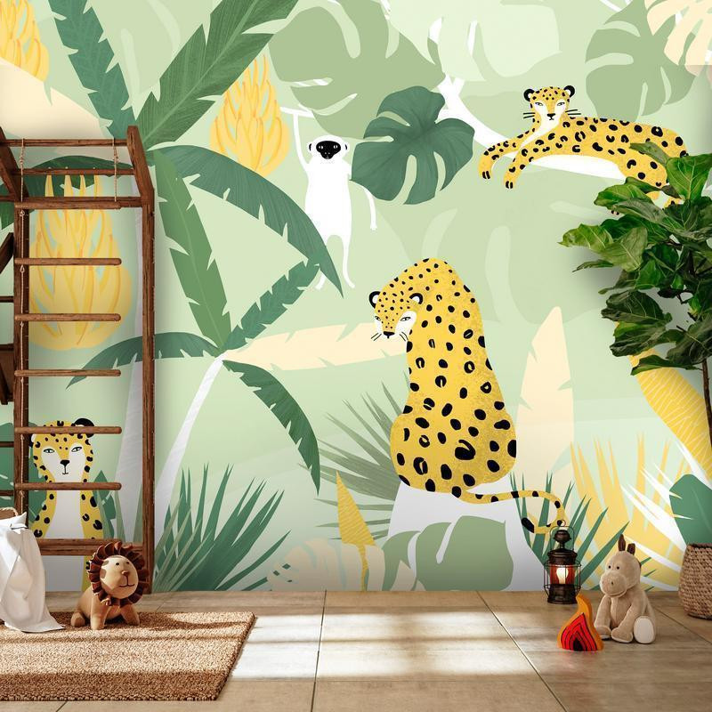34,00 €Mural de parede - Cheetahs in the jungle - landscape with animals in the tropics for children
