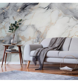 Wall Mural - Elegant Marble - Stone Structures in Neutral Colours