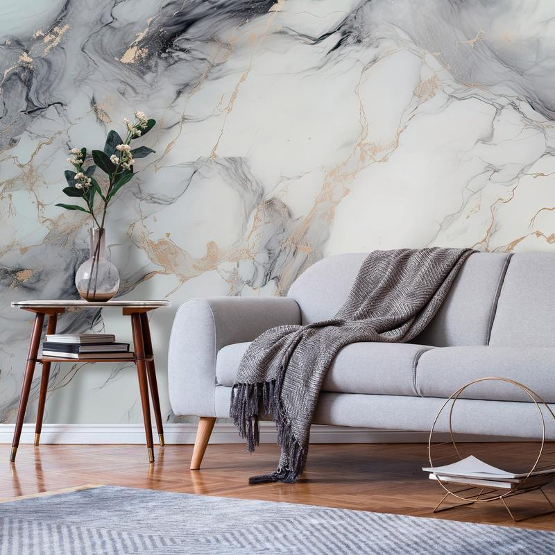 34,00 € Wall Mural - Elegant Marble - Stone Structures in Neutral Colours