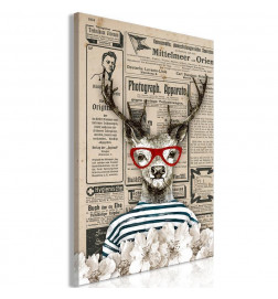 Canvas Print - Deer Sailor (1 Part) Vertical