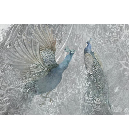 Fotobehang - Peacocks Dancing - Second Variant