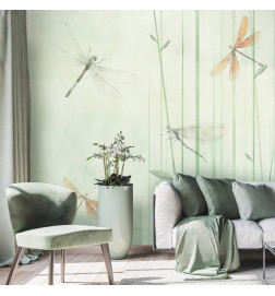 Wall Mural - Dragonflies in the Meadow