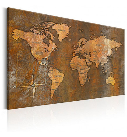 Decorative Pinboard - Rusty World