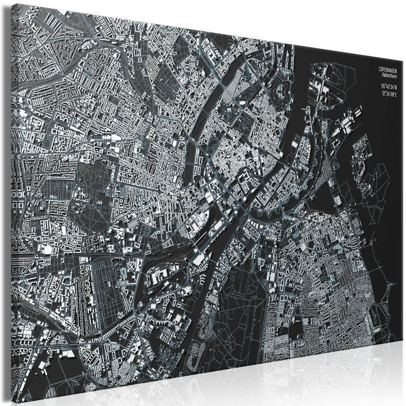 68,00 €Quadro di sughero con la mappa di Copenhagen