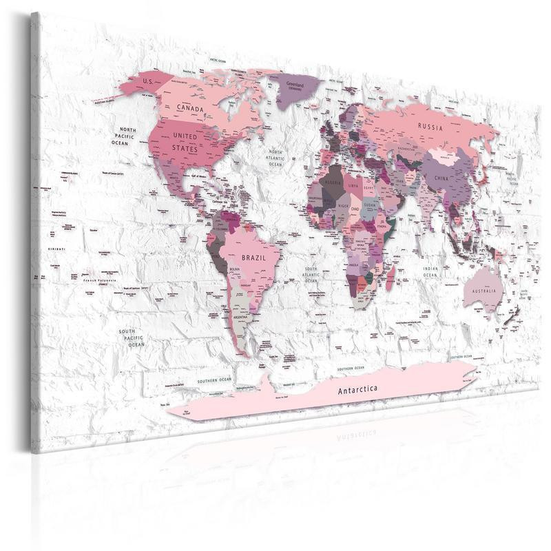 68,00 € Decorative Pinboard - Pink Frontiers