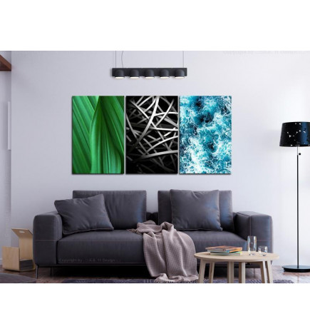 Canvas Print - Structures in Nature (3 Parts)