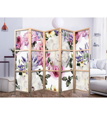 Japanese Room Divider - Floral Glade II