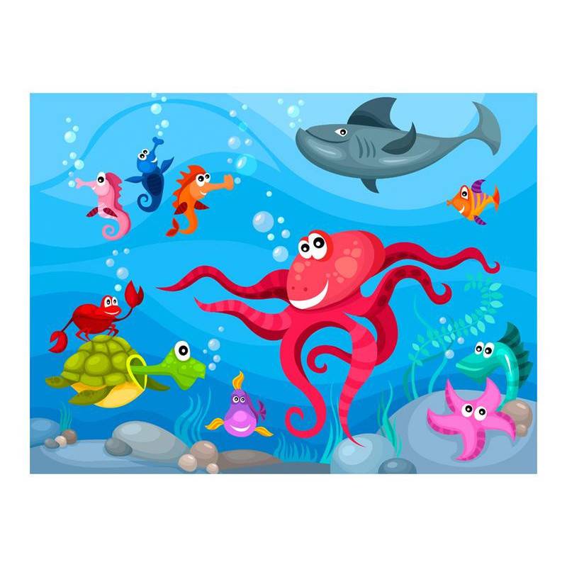 73,00 €Fotomural - Octopus and shark
