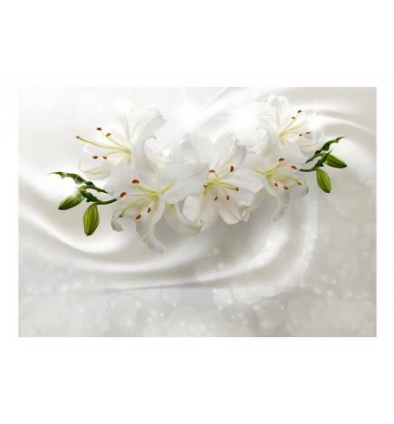 Fotomurale adesivo con i fiori bianchi in 3d ARREDALACASA