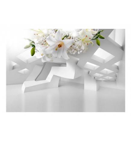 Fotomurale adesivo con i fiori sul soffitto in 3d ARREDALACASA