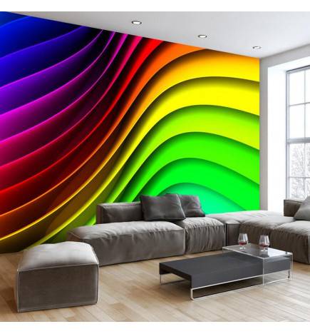 Self-adhesive Wallpaper - Rainbow Waves