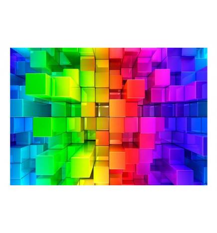 Self-adhesive Wallpaper - Colour jigsaw