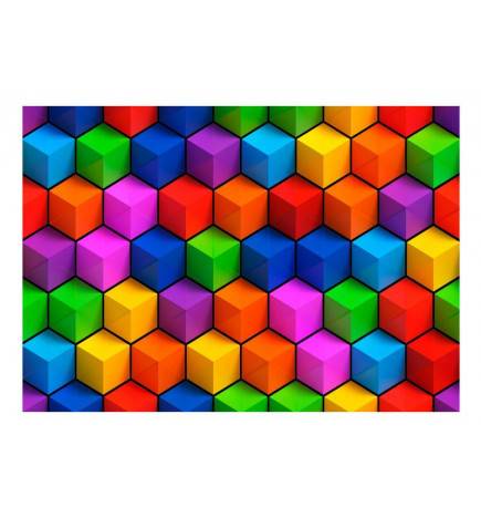 Wallpaper - Colorful Geometric Boxes