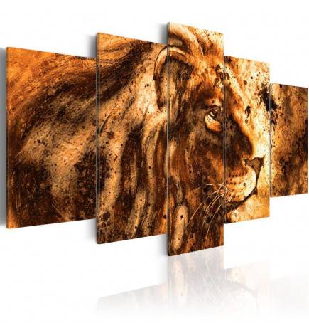 70,90 €Quadro il leone beige cm. 100x50 e 200x100 - ARREDALACASA