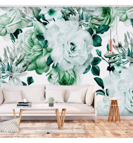 Self-adhesive Wallpaper - Sentimental Garden (Green)