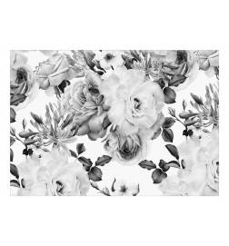 Self-adhesive Wallpaper - Sentimental Garden (Black and White)