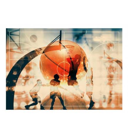 Fotomurale adesivo con giocatori di basket Arredalacasa