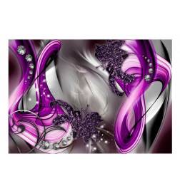Fotomurale adesivo con fantastici fiori viola ARREDALACASA