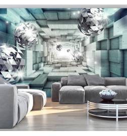 40,00 € Self-adhesive Wallpaper - Journey Through the Blue Tunnel