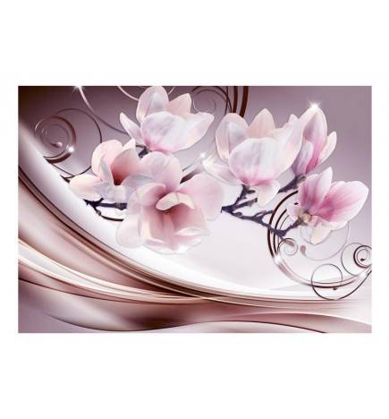 Fotomurale adesivo con le magnolie rosa ARREDALACASA