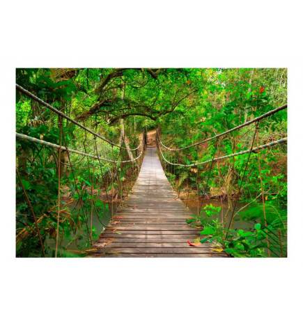 Wallpaper - Bridge amid greenery