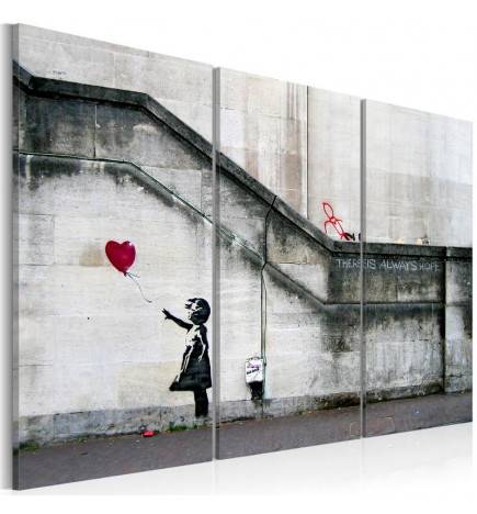 70,90 € Canvas Print - Girl With a Balloon by Banksy