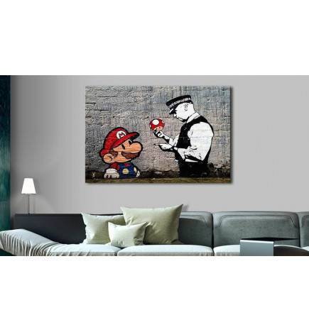 Canvas Print - Mario and Cop by Banksy
