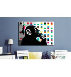 Tableau - Banksy The Thinker Monkey