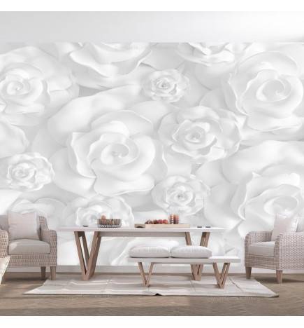 Self-adhesive Wallpaper - Plaster Flowers
