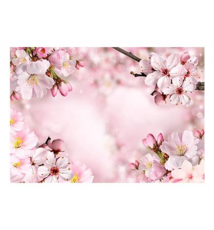 Fotomurale Adesivo elegante con i fiori rosa ARREDALACASA