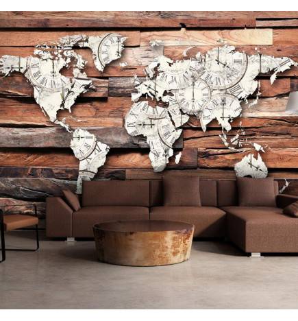 34,00 € Wallpaper - Map On Wood