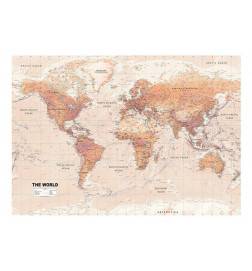 Fotomurale adesivo con la mappa del mondo Arredalacasa